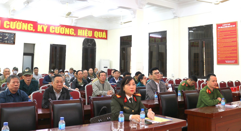 Khai giảng lớp tập huấn và bồi dưỡng nghiệp vụ cho lực lượng bảo vệ dân phố